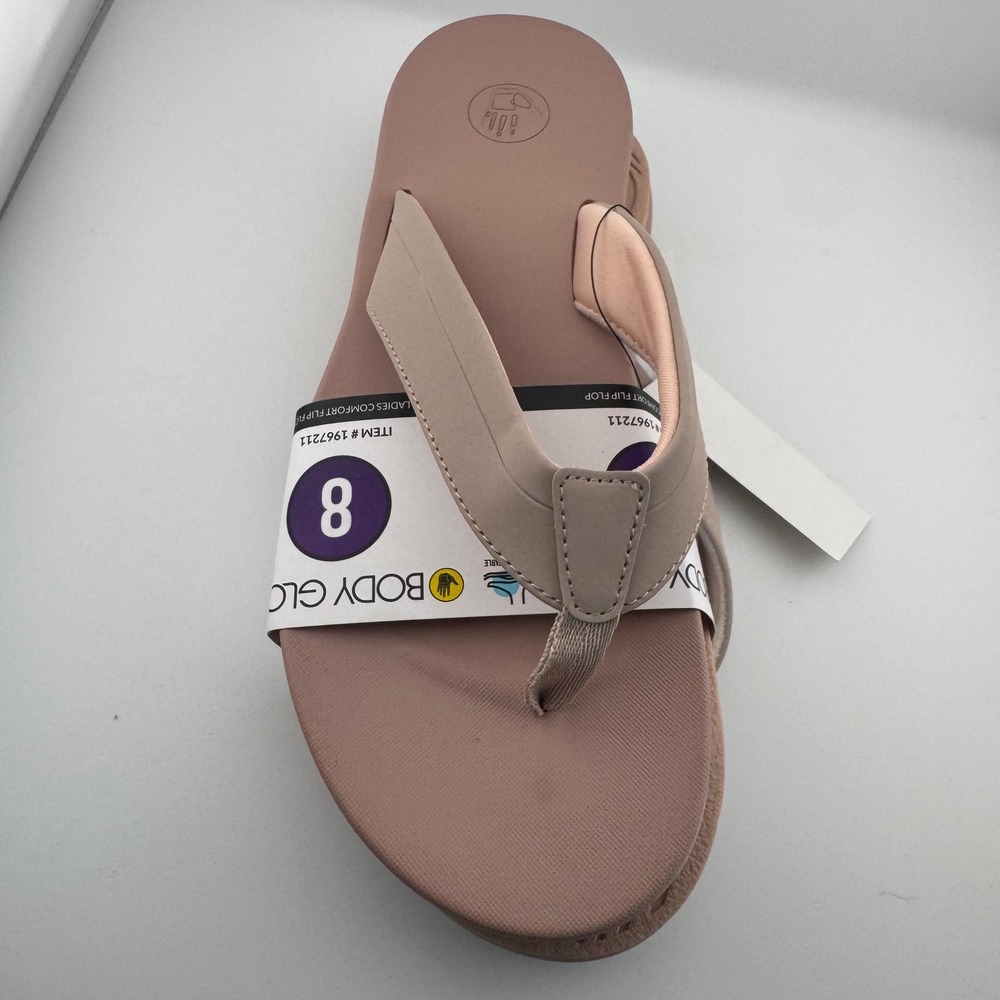 Body Glove Comfort Flip Flop Women 8 Pink NWT Cushioned Sandal 1967211 Beach - Picture 2 of 6
